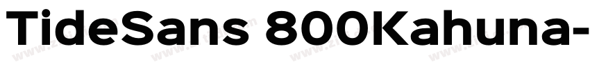 TideSans 800Kahuna字体转换